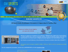Tablet Screenshot of gm-sports-84.fr